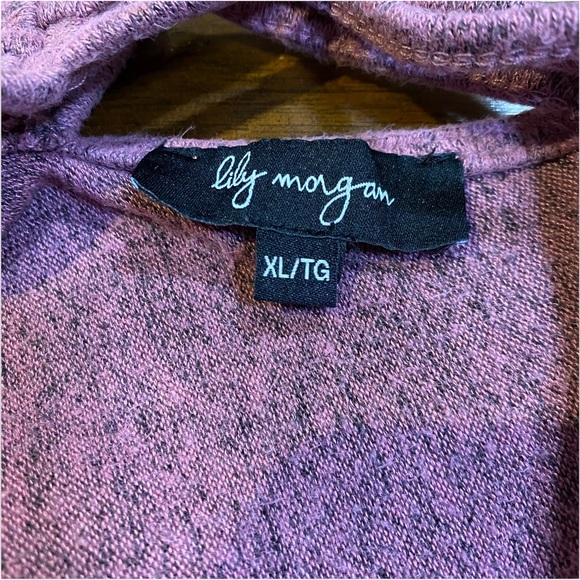 2for$25 NWOT Lily Morgan Rose Soft Stretch 3/4 Sleeve Top Criss Cross Size XL - Picture 8 of 10